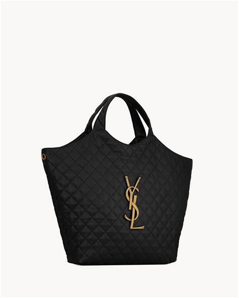 ysl maxi shopping bag|ysl large quilted tote bag.